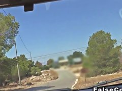 Fake Cop Bangs Latina Babe In Woods
