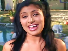 Sativa Rose Blows On The Poolside And Takes A Ride On The Dick