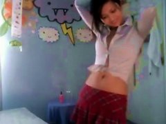 I Like To See This Pretty Asian Webcam Girl Wearing Sexy Red Plaid Skirt