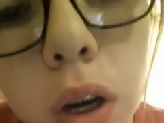 Pretty Teen Sucks Own Toes On Webcam